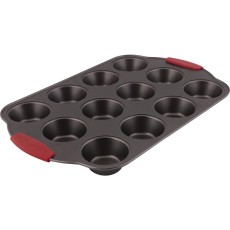 Pastry Mold for 12 Muffins Non-stick 41×26.7×3cm Lamart LT3114 Black/Red