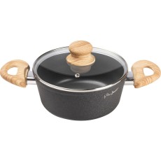 Pot NATUR Non-stick Aluminum 20cm 2.2lt NATUR Lamart LT1246 Black