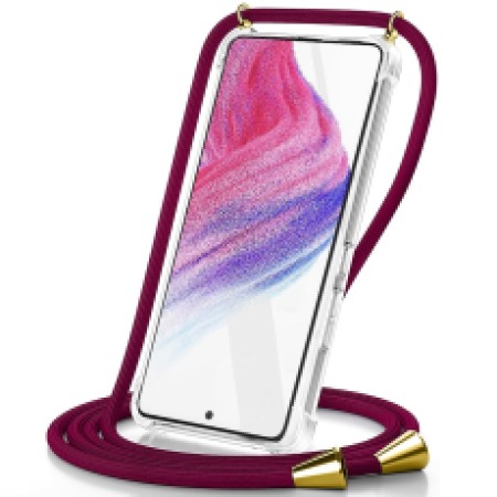 Case Ancus Crossbody for Xiaomi Redmi A3 with Bordeaux