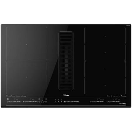 Built-in Induction Hob TEKA Autonomous 4 Zones Built-in Hood 80cm AFF 87601 MST BK Black