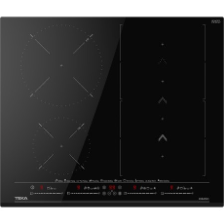 Built-in Induction Hob TEKA 4 Zones with Flex & Multislider Control 60cm IZS 66800 MST Black