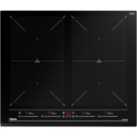 Built-in Induction Hob TEKA 4 Zones & 2 Flex Multislider Control 60cm IZF 64600 BK MSP Black