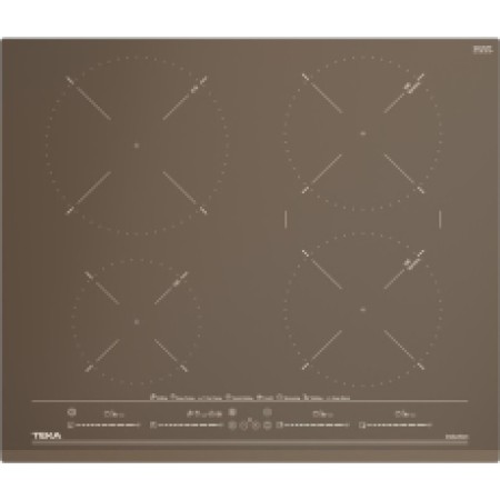 Built-in Induction Hob TEKA 4 Zones Multislider 60cm IZC 64630 LB MST Urban Brick Brown