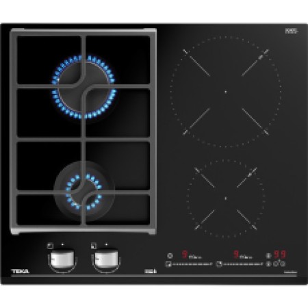 Built-in Gas Hob & Induction TEKA 2+2 Zones Multislider Control 60cm JZC 64322 AB Black