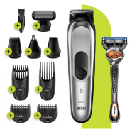 Set Rechargeable Trimmer Braun MGK7220 + Gillette ProGlide