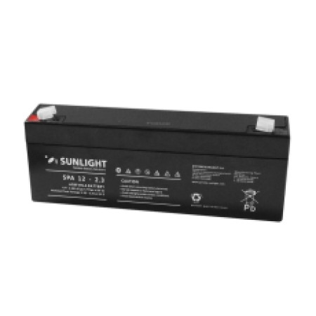 Sunlight VRLA AGM (12V 2.3Ah) 0.90 kg 61mm x 39mm x 176mm