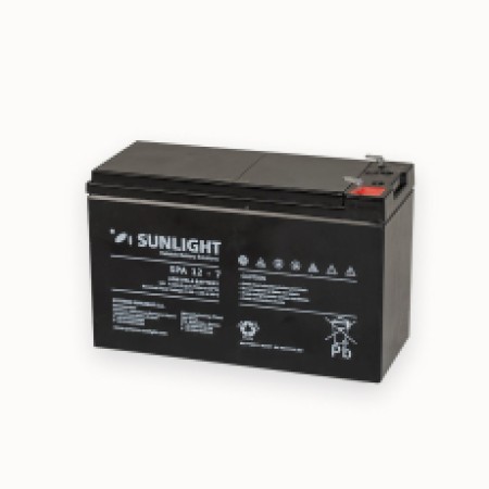 Sunlight VRLA AGM (12V 7Ah) 2.05 kg 151mm x 65mm x 94mm