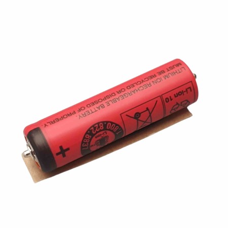 Industrial Type Rechargeable Battery, Sanyo 14500 Li-ion 3.7V 680mAh for Shavers Braun Philips