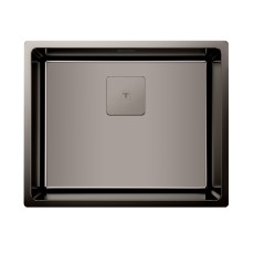 Metallic Τitanium Sink TEKA 3 in 1 Installation 1 Troughs 54x44cm FLEXLINEA RS15 50.40