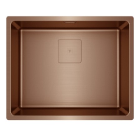 Metallic Copper Sink TEKA 3 in 1 Installation 1 Troughs 54x44cm FLEXLINEA RS15 50.40