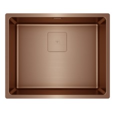 Metallic Copper Sink TEKA 3 in 1 Installation 1 Troughs 54x44cm FLEXLINEA RS15 50.40