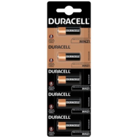 Alkaline Battery Duracell MN21 size A23/V23GA/LRV08/8LR932 12V Psc. 5