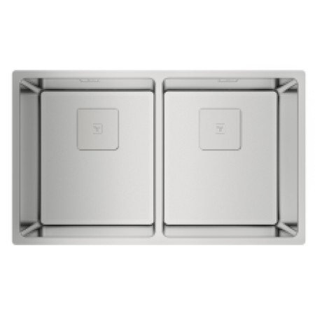 Inox Sink TEKA 3 in 1 Installation 2 Troughs 74x44cm FLEXLINEA RS15 2B 740