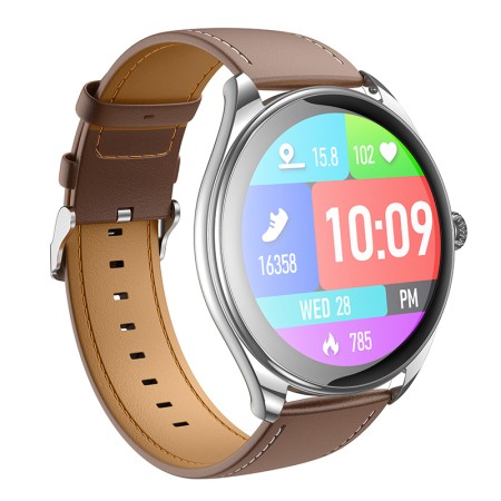 Smartwatch Hoco Y22 IP67 AMOLED Screen 1.43" 200mAh  with Call Function Silver