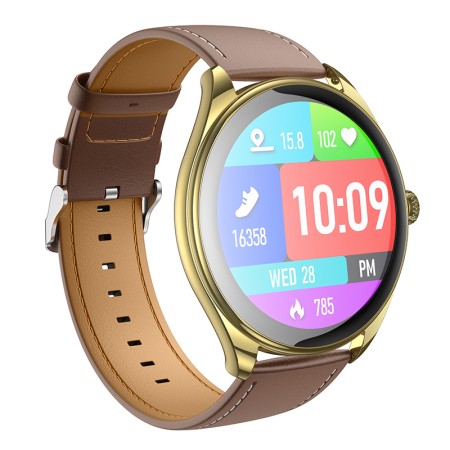 Smartwatch Hoco Y22 IP67 AMOLED Screen 1.43" 200mAh  with Call Function Champagne Gold