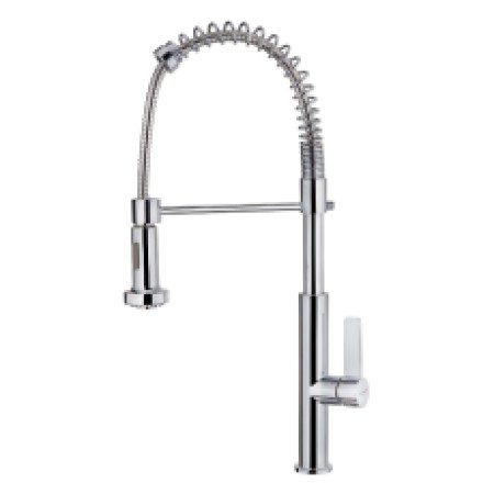 TEKA Stainless Steel Sink Faucet Professional Type, Rotating with Pull-Down Shower FOT 939 Maestro