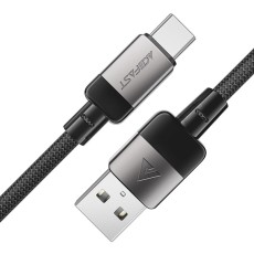 Data Cable Acefast C9-04 USB to USB-C 3.0A for Fast Charging and Data Transfer Black1,2m