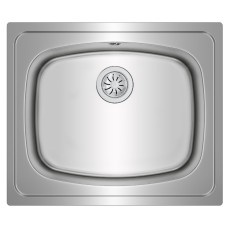 Stainless Steel Sink TEKA Single Bowl for Built-in Installation 60x51cm UNIVERSE 60 TOTAL