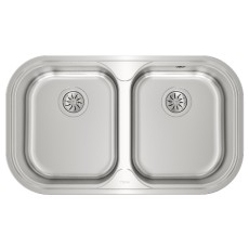 Stainless Steel Sink TEKA Double Bowl for Built-in Installation 82.8x48.5cm STYLO 2B TOTAL Matt