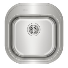 Stainless Steel Sink TEKA Single Bowl for Built-in Installation 46.5x48.5cm STYLO 1B TOTAL