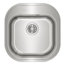 Stainless Steel Sink TEKA Single Bowl for Built-in Installation 46.5x48.5cm STYLO 1B TOTAL Matt