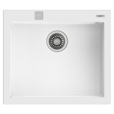 Liquid Granite Sink TEKA Single Bowl  for Built-in Installation 57x50cm FORSQUARE 50  MAESTRO Artic White