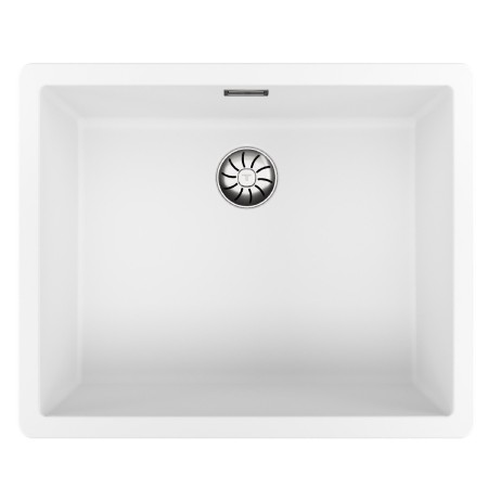 Liquid Granite Sink TEKA Single Bowl Undermount Installation 55.6x45.6 cm RADEA R10  MAESTRO White