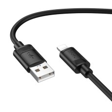 Cable Hoco X122 USB-A to Lightning 2.4A Fast Charging Black 1m