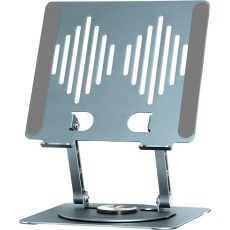 Desktop Stand Yenkee YSN 02 for Devices up to 17" 360° Rotation Metallic Grey