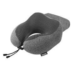 Memory Foam Travel Pillow Hoco HX70 U-Shaped Adjustable with a Carrying Case Grey