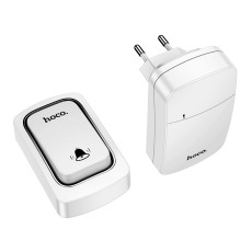 Wireless Doorbell Hoco HI26 20m Range and 38 Sound Options White