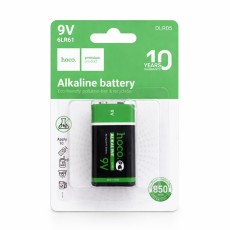 Battery Power Alkaline Hoco DLR05 6LR61 size 9V Psc. 1