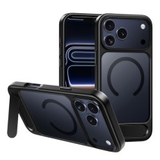 Hoco Premium Vip Magsafe Case for Apple iPhone 17 Pro Max with Built-in Stand Black