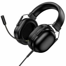 Wired Gaming Headset Hoco W113 Dynamic Surround Stereo USB7.1 with Detachable Microphone USB-A Cable 2m Black