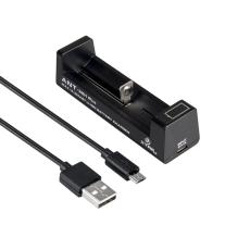Industrial Type Battery Charger Xtar ANT MC1+ USB-C 1A with Power Display Black