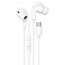Hands Free Hoco. DM48 Rock Stereo USB-C with Microphone 1.2m White Compatible with All USB-C Devices