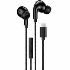 Hands Free Hoco. DM48 Rock Stereo Lightning with Microphone 1.2m Black